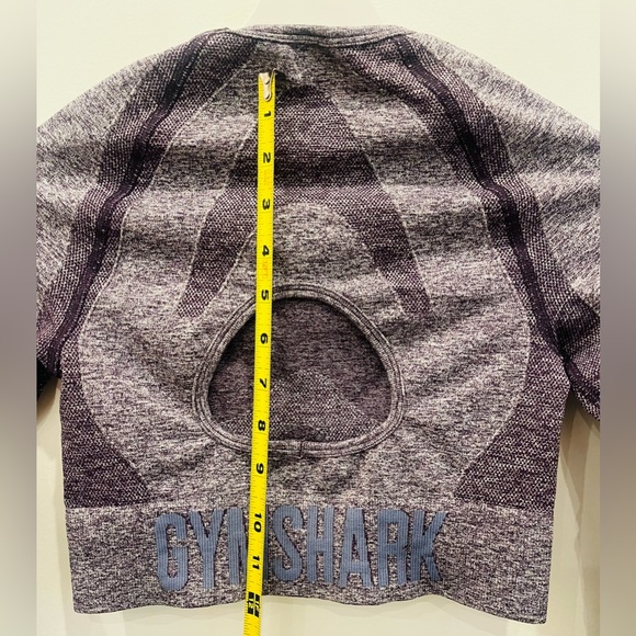 Gymshark Flex Sports Long Sleeve Crop Top Purple Women’s Small - Picture 6 of 7